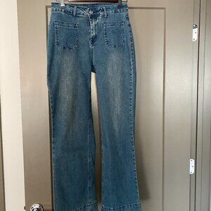 Astylish Women's Wide Leg Jeans High Waisted Sz 6